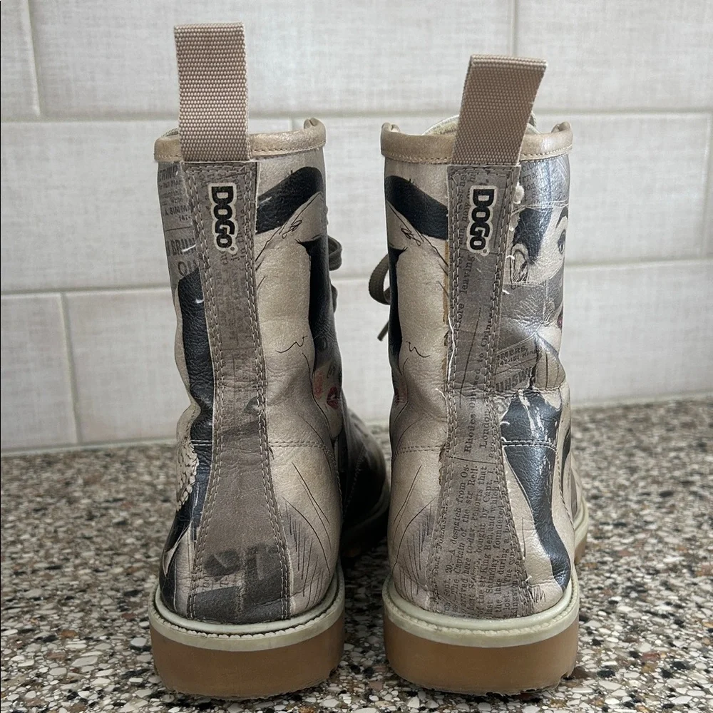 DOGO Vegan  Boots "Go Back to Being Yourself" - Picture 4 of 10